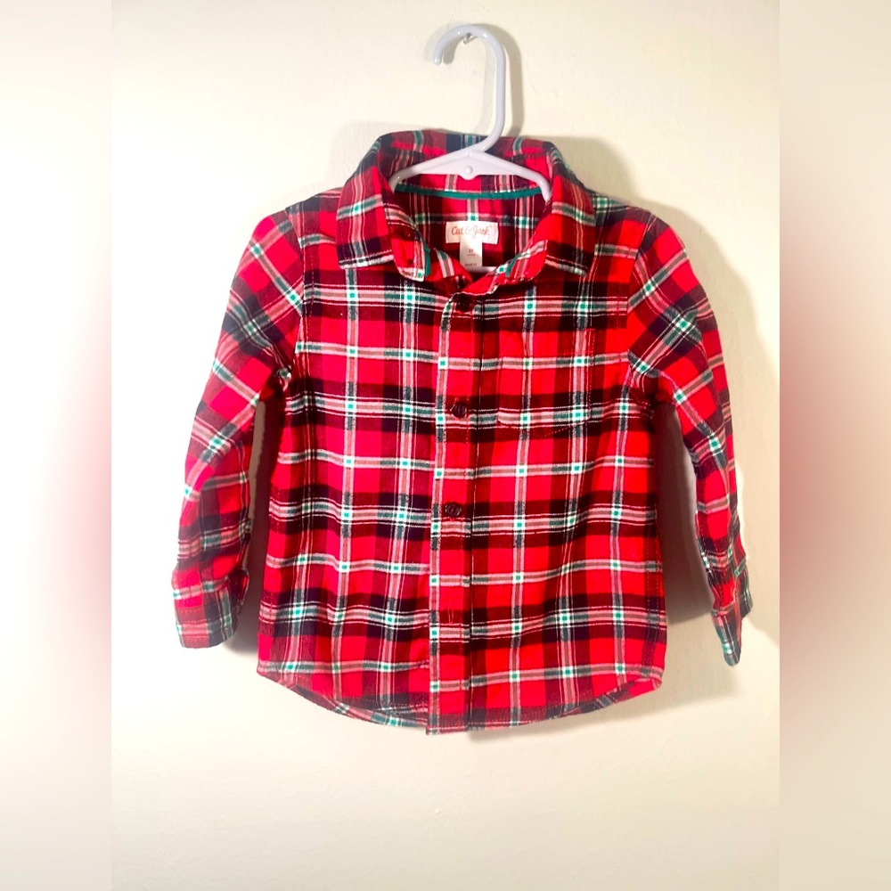 Flannel shirt. Size 2T. Gently worn. Great condition.